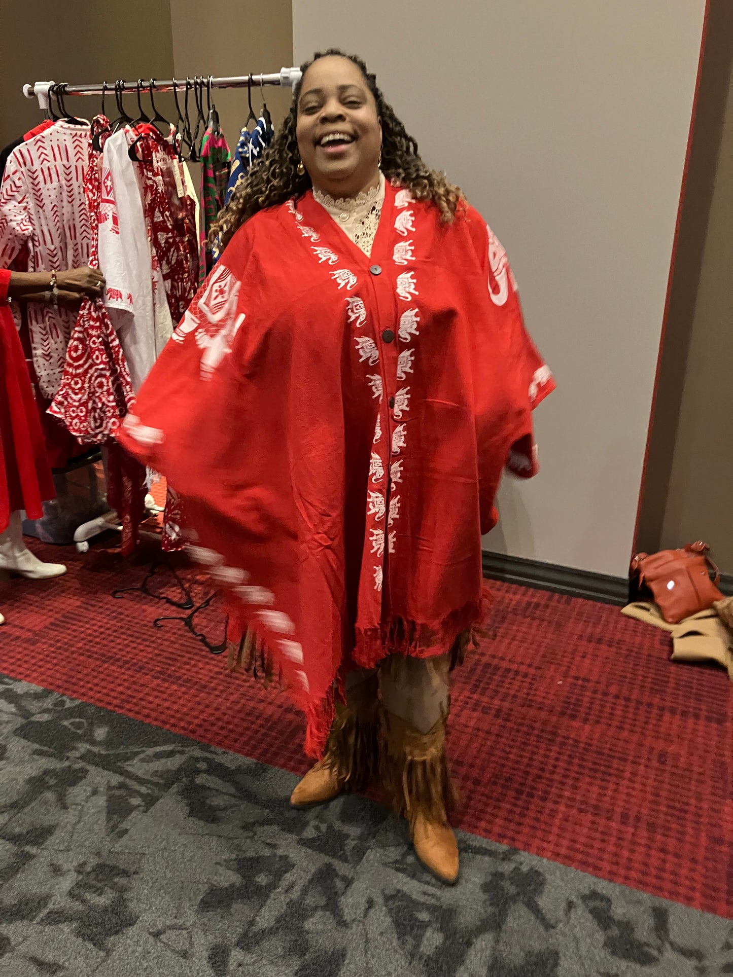 Delta Sigma Theta Inspired: Elephant Kimono Poncho