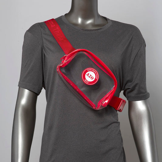 Delta Sigma Theta  Clear Crossbody Bag