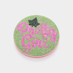 Alpha Kappa Alpha Inspired:Green Pretty Girl Compact Mirror