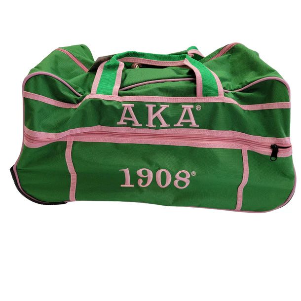 Alpha Kappa Alpha (AKA) Green Trolley Duffel Bag