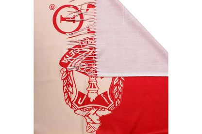 Delta Sigma Theta (DST)  Sorority Red Cream Block  Shawl Scarf