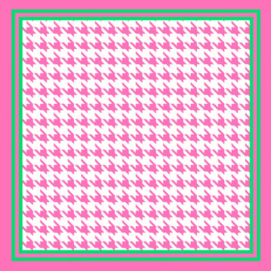 Alpha Kappa Alpha (AKA)  Inspired: Pink & Green Houndstooth Scarf