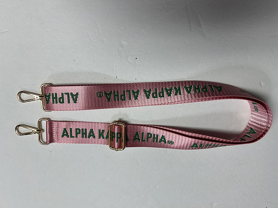 Alpha Kappa Alpha Pink  Woven Purse Strap 