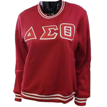 Red Delta Sigma Theta Crewneck Sweat Shirt