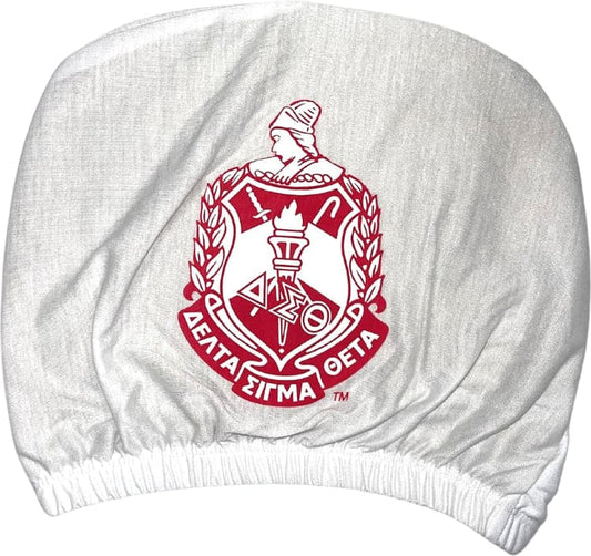 Delta Sigma Theta White Car Seat Headrest Cover