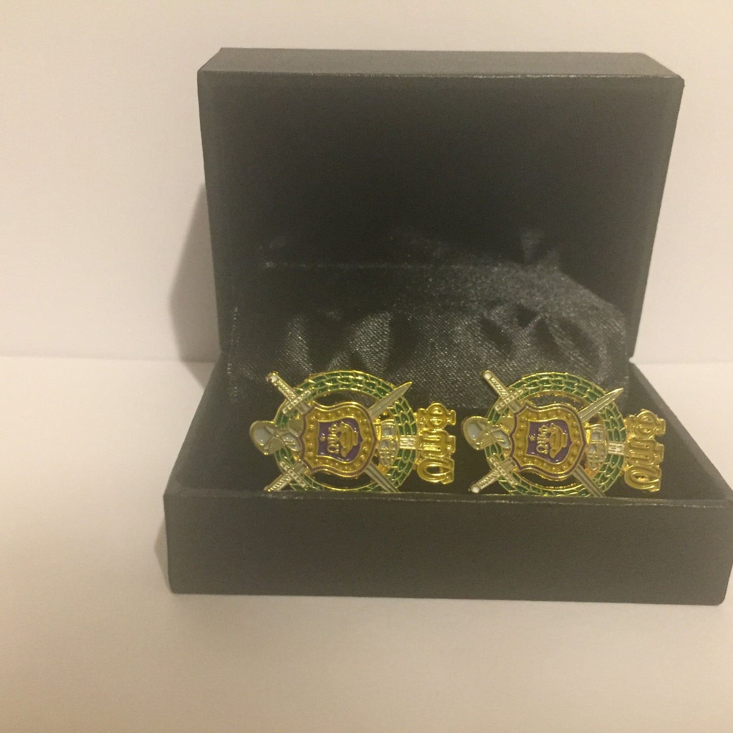 Omega Psi Phi Shield Cuff Links