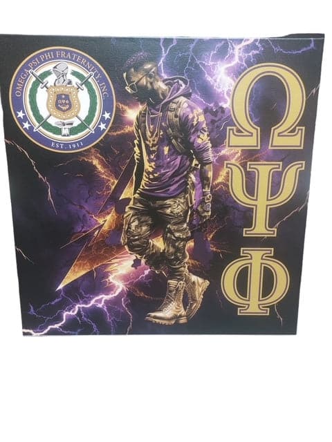 Omega Psi Phi Wall Art