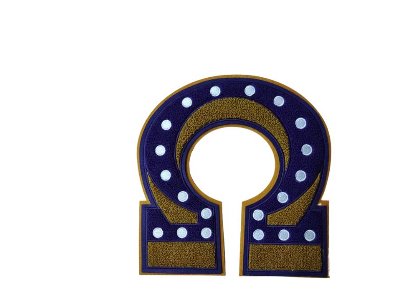 Omega Psi Phi  Pearl Chenille Patch Patches 6"