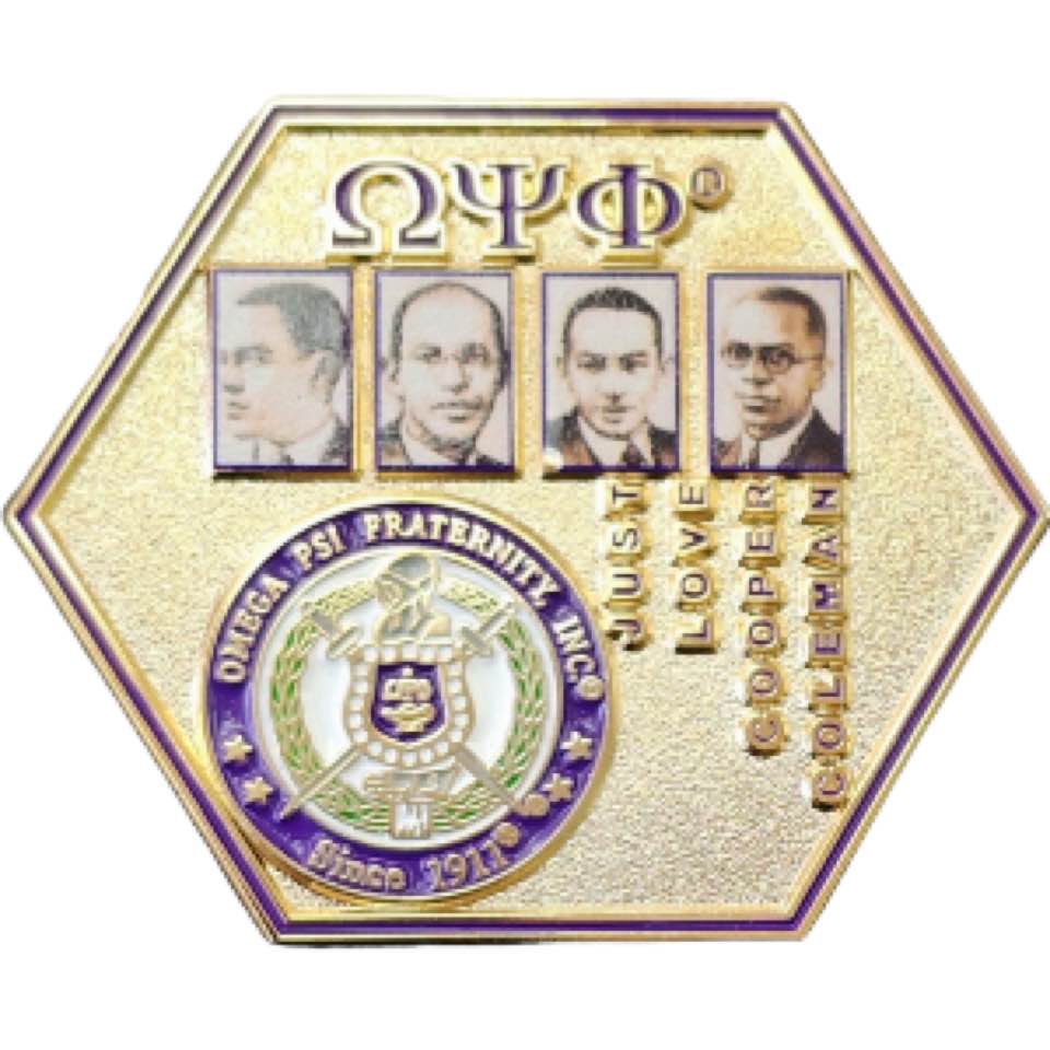 Omega Psi Phi Founders PIn