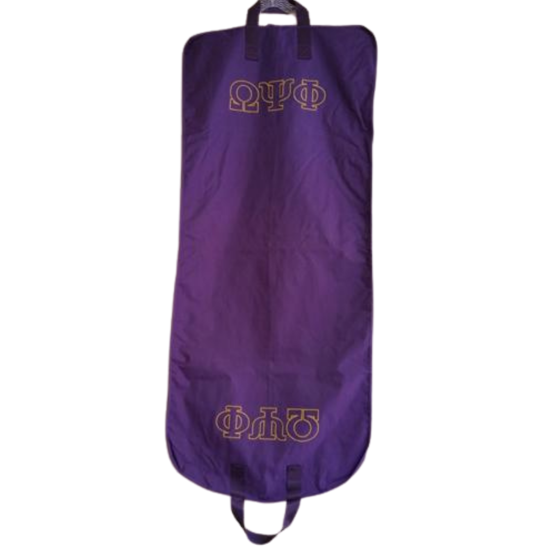 Omega Psi Phi Greek Letter  Garment Bag